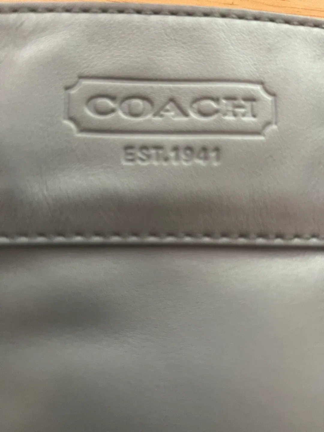 Coach Leather Shoulder Bag - Light Blue image indicator(3)