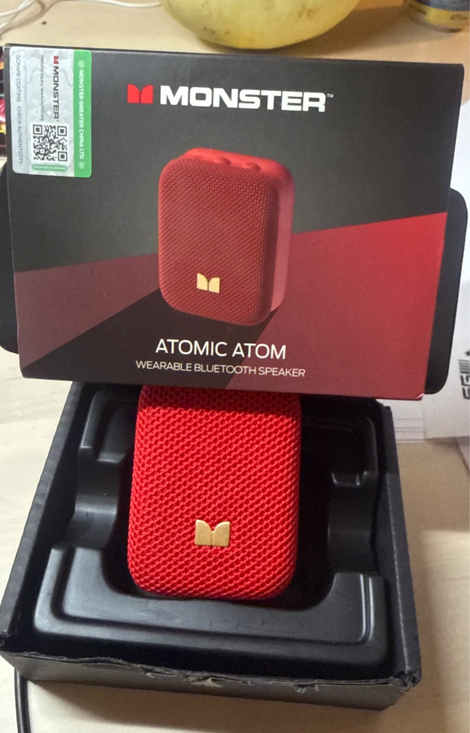 Monster Atomic Atom Bluetooth Speaker - Red
