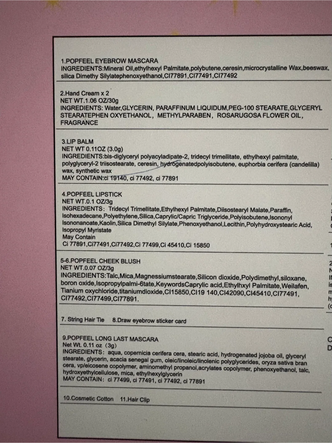 Popfeel Advent Calendar (Amazon) - Make Up and Accessories image indicator(5)