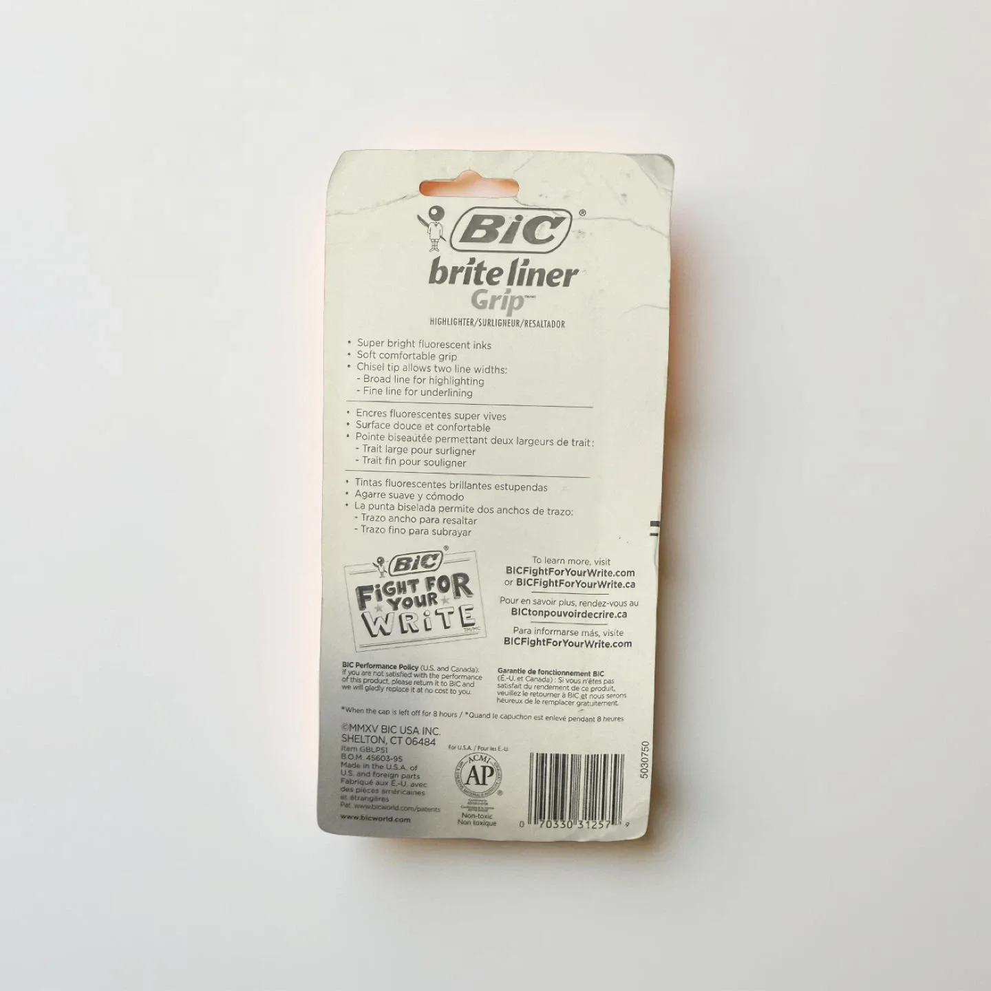 FREE – BIC Brite Liner Grip Highlighters (5-Pack) image indicator(2)