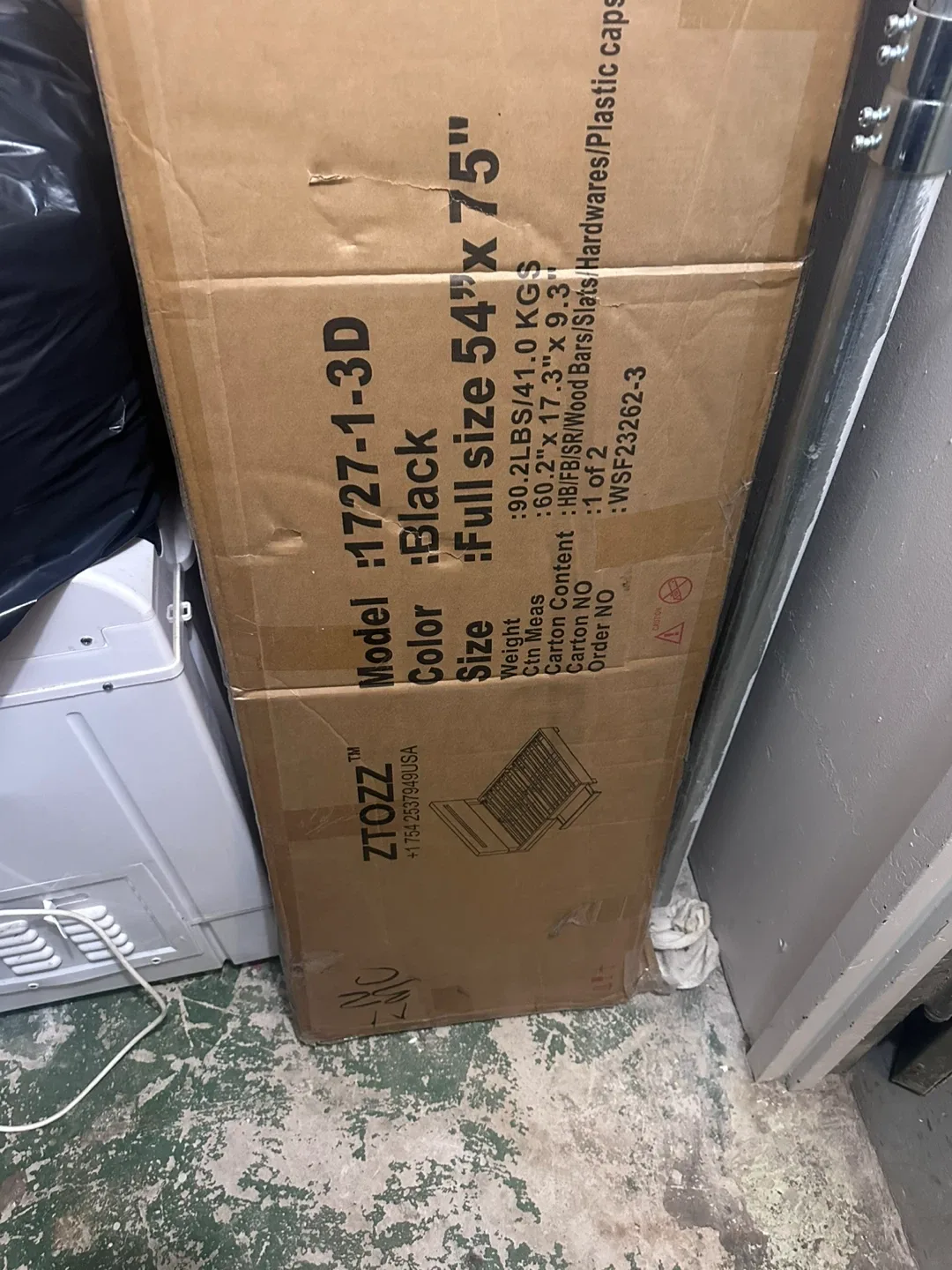 Sleep Delivered Full Size Black Bed Frame - New in Box! image indicator(2)