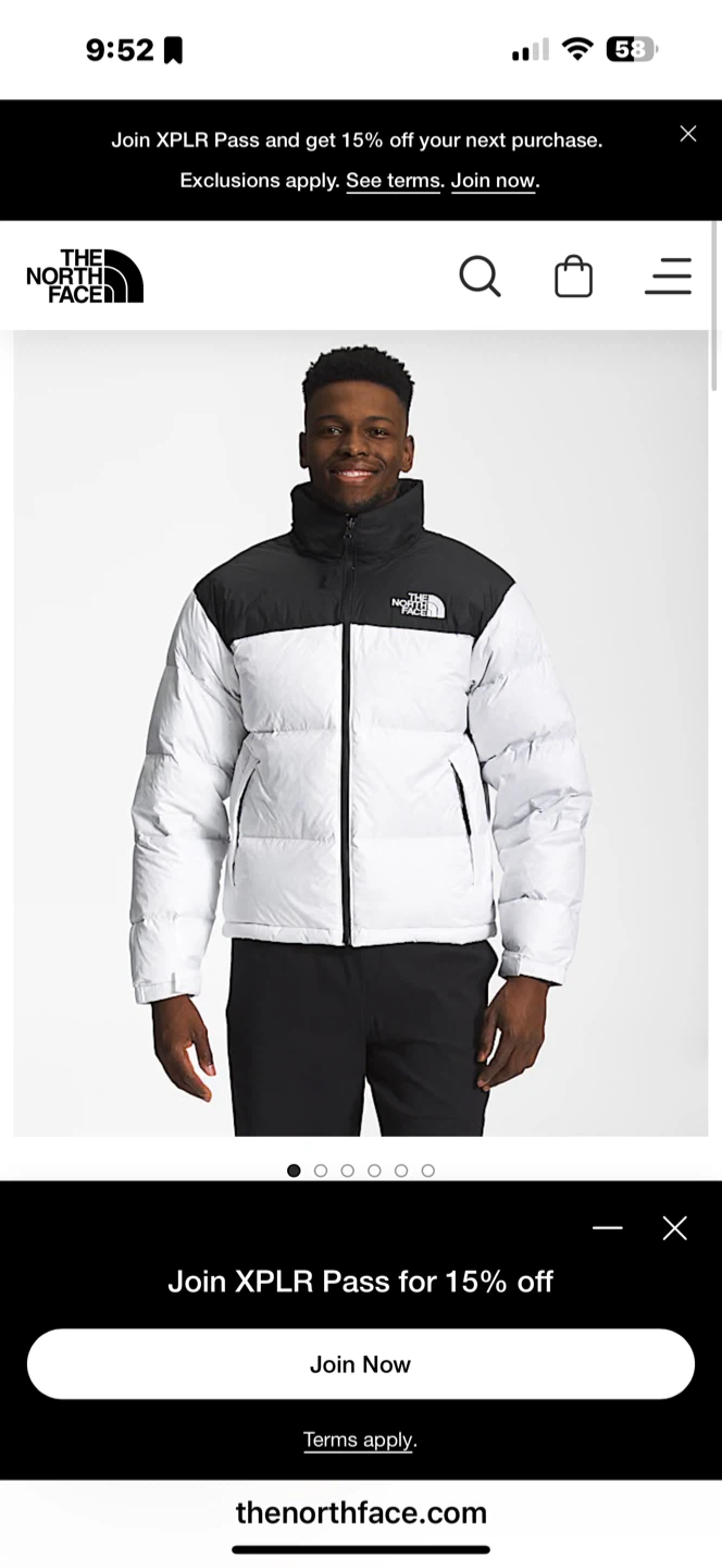 The North Face Puffer Jacket - Size S