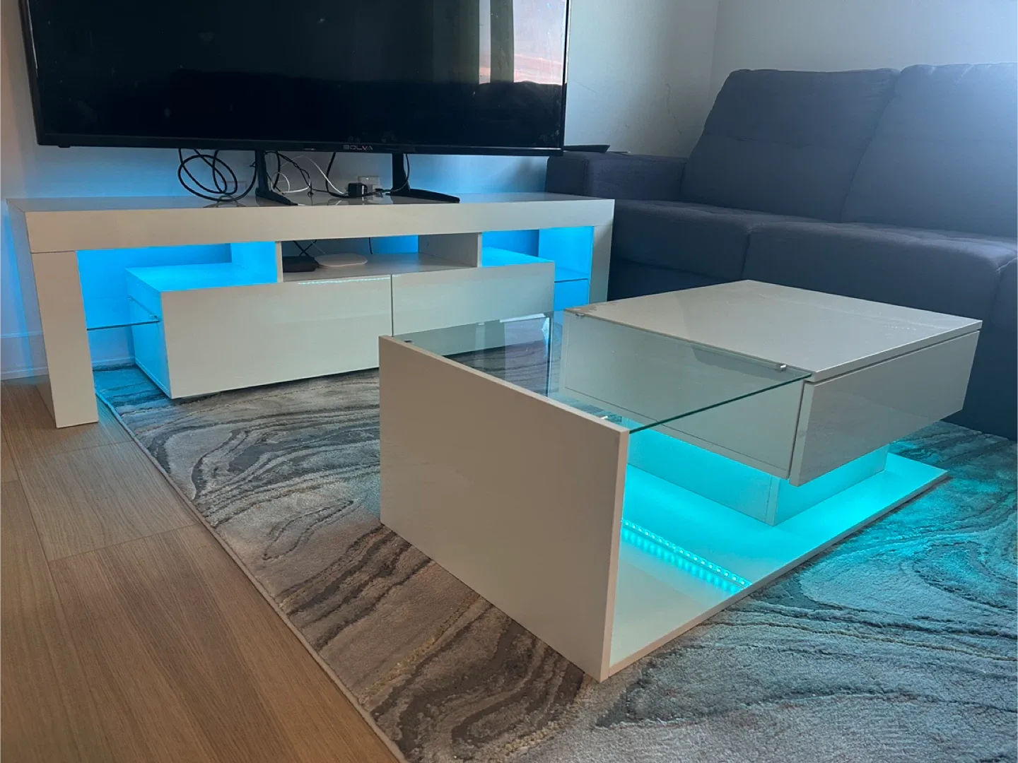 White LED Coffee Table - image indicator(2)