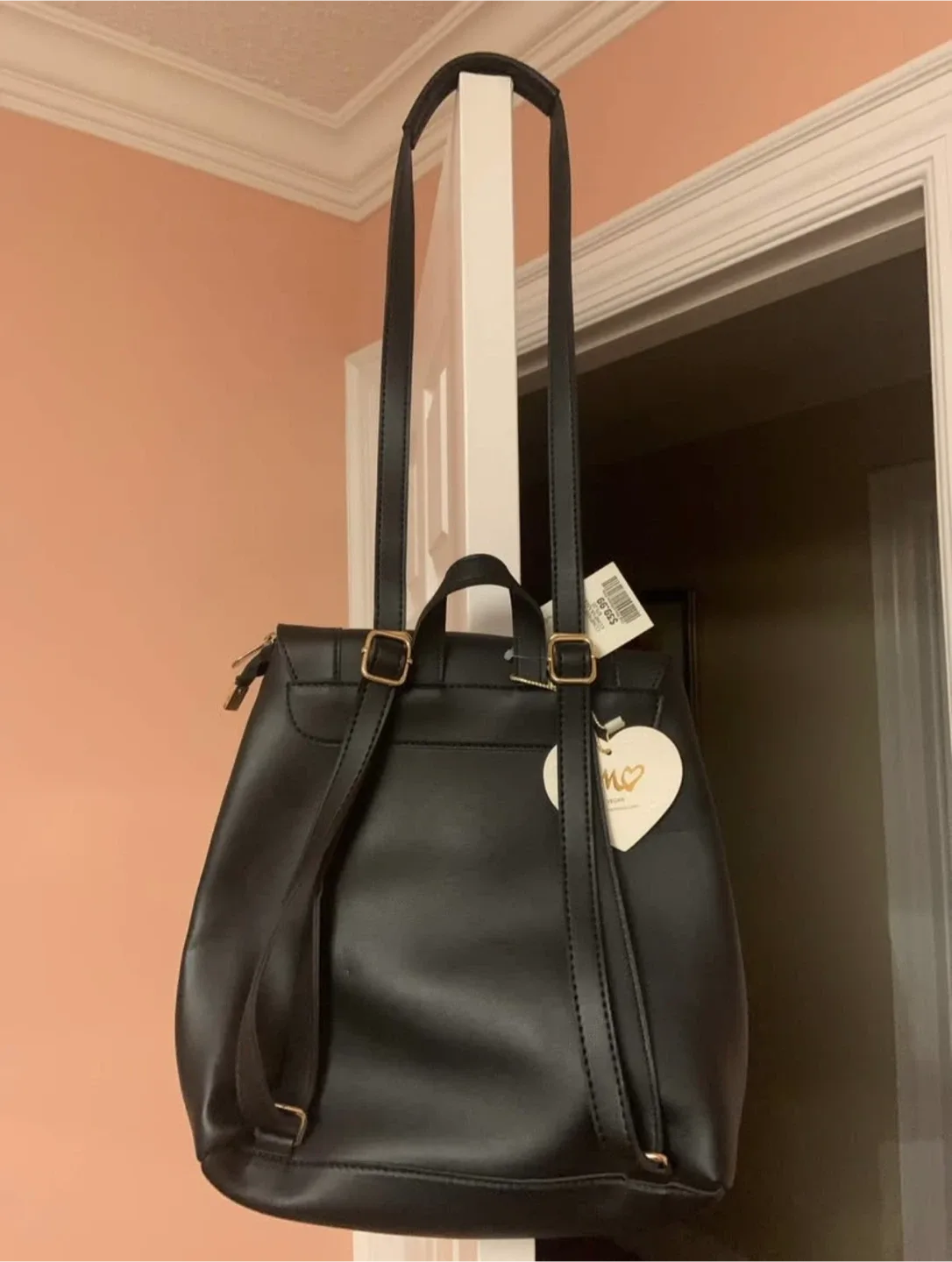 Vegan leather shoulder bag/backpack image indicator(2)