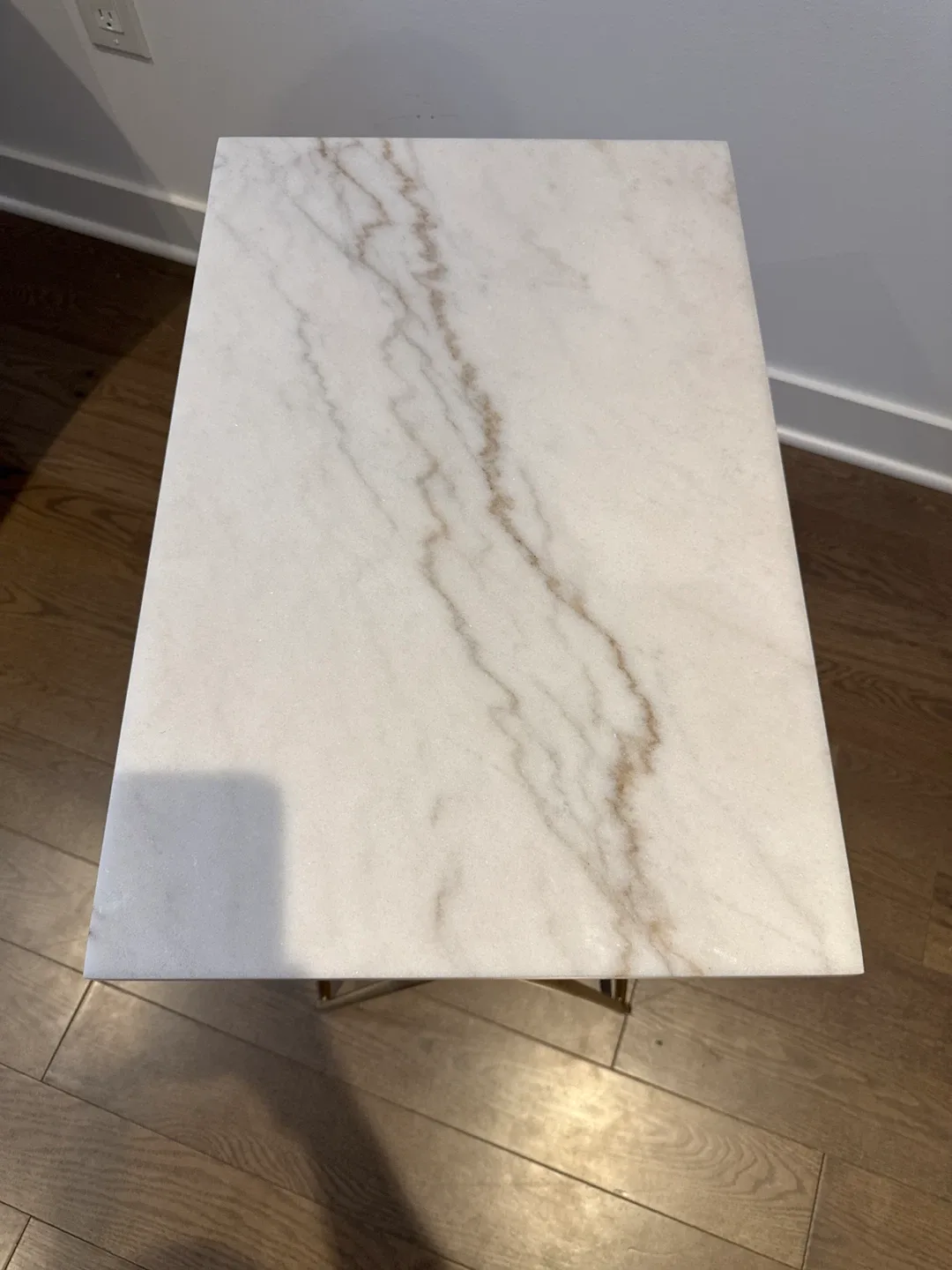 Marble Top Side Table with Gold Legs image indicator(3)