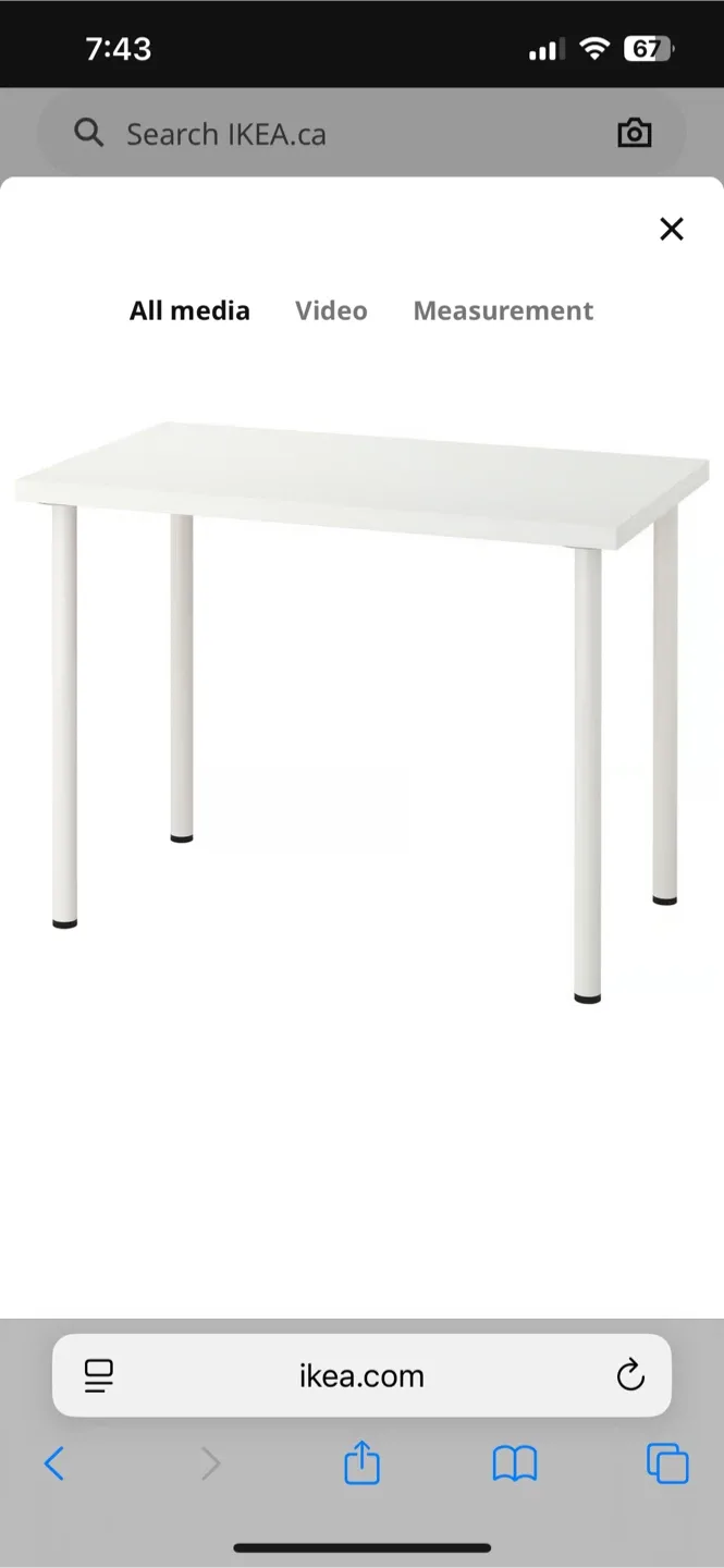 IKEA White Desk - Linnmon/Adils image indicator(2)