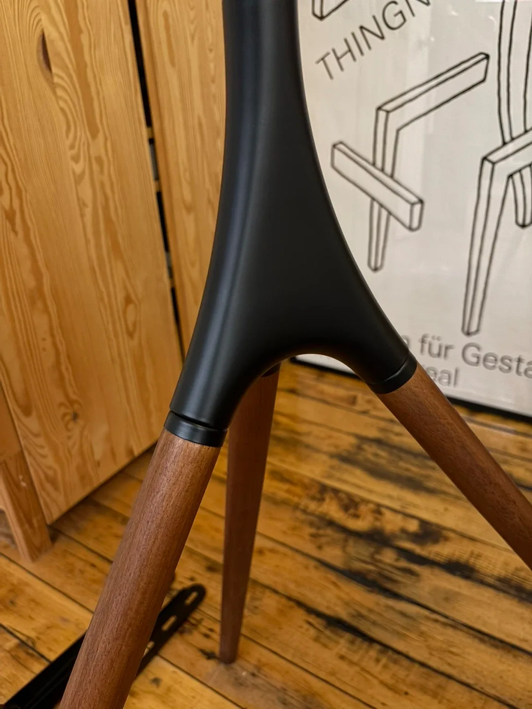 Artistic Easel Tripod TV Stand — Fits 43–65” TVs | 180° Swivel image indicator(6)