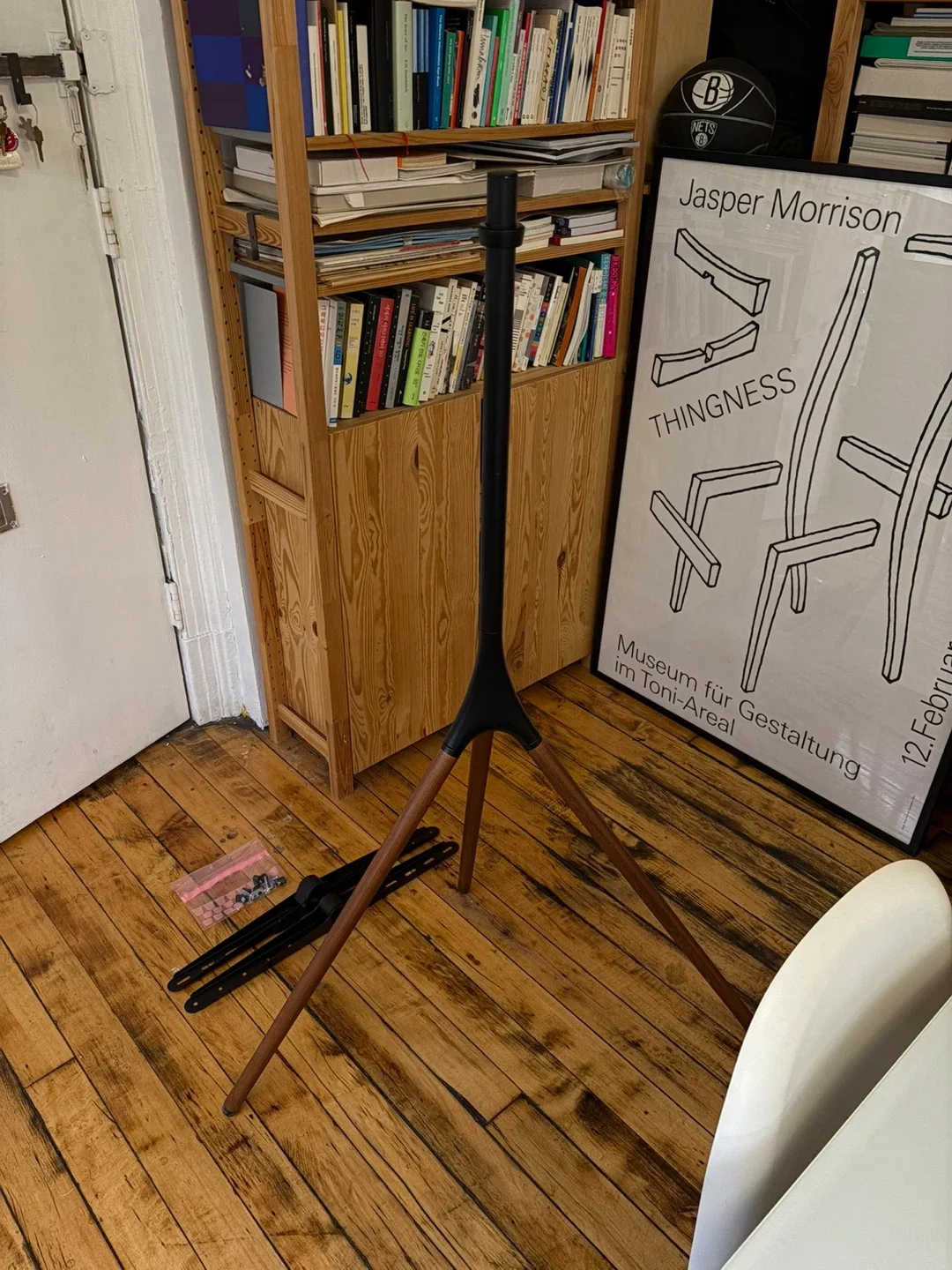 Artistic Easel Tripod TV Stand — Fits 43–65” TVs | 180° Swivel image indicator(4)