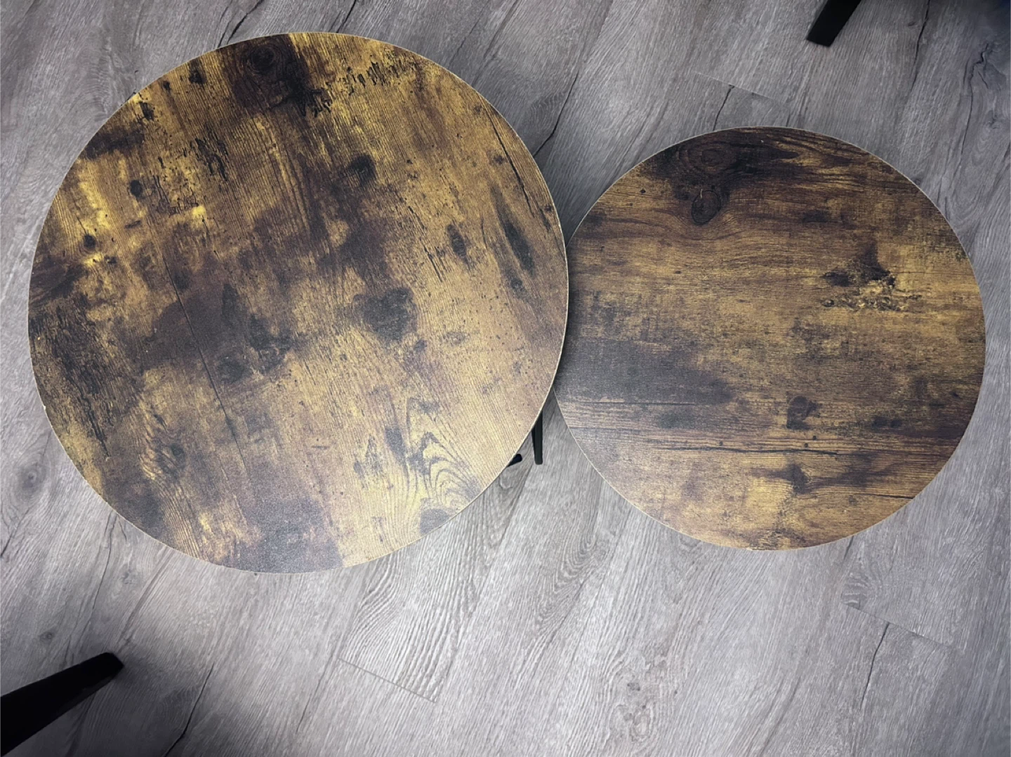 Round Coffee Tables - Set of 2 - photo 2