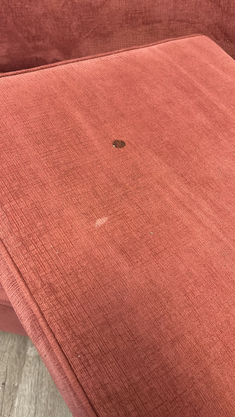 Reddish-Pink Three-Seat Sofa bed - photo 2
