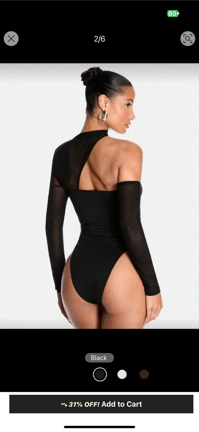 Black Bodysuit size s never worn image indicator(2)