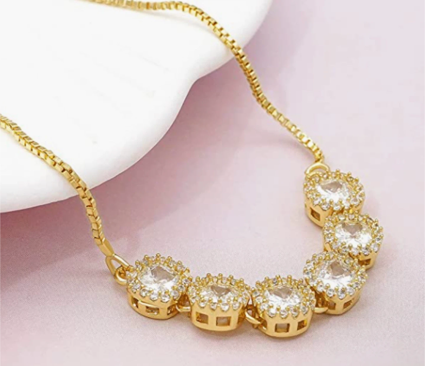 Gold Crystal Bracelet