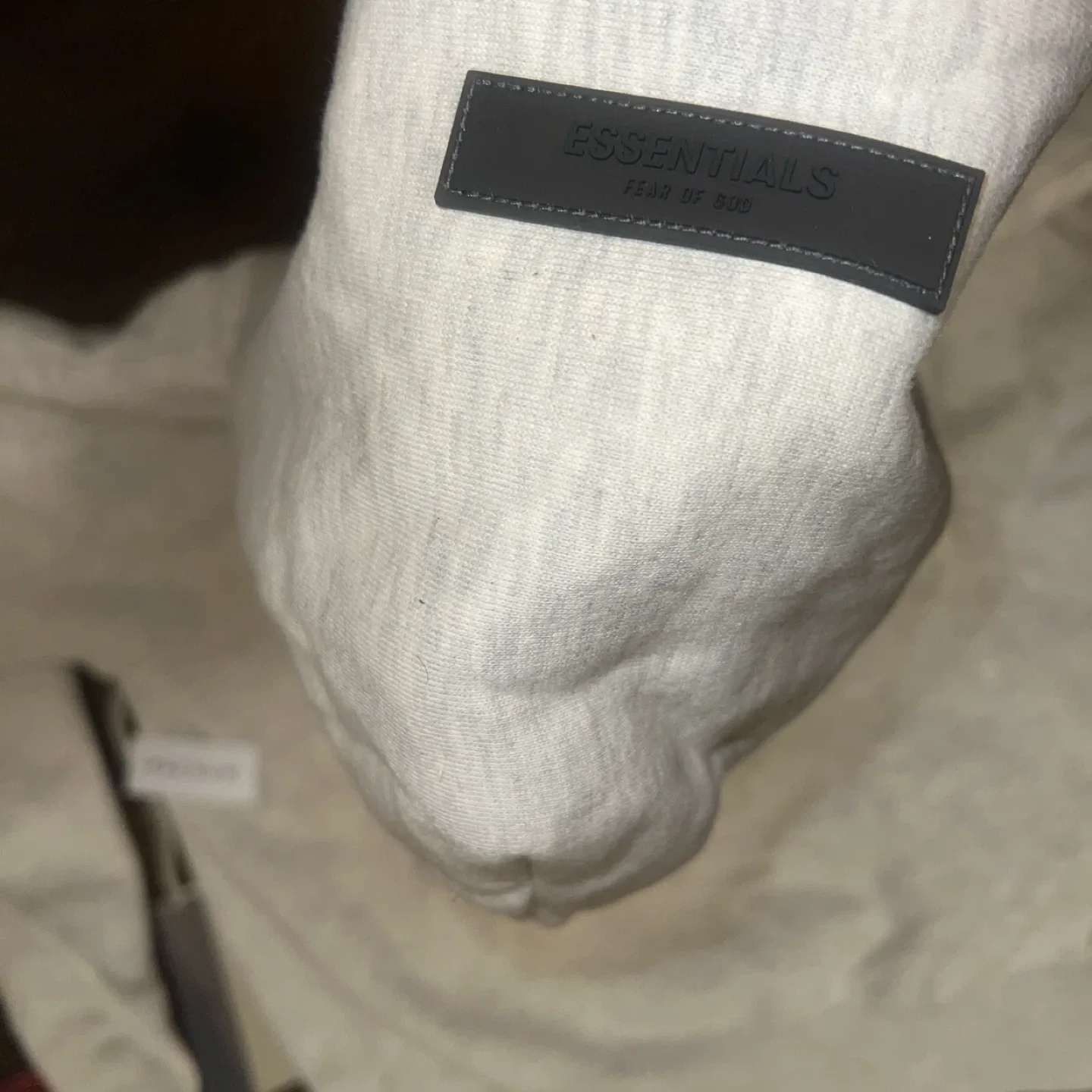 Essentials Fear of God Hoodie - Light Oatme - Size S image indicator(6)