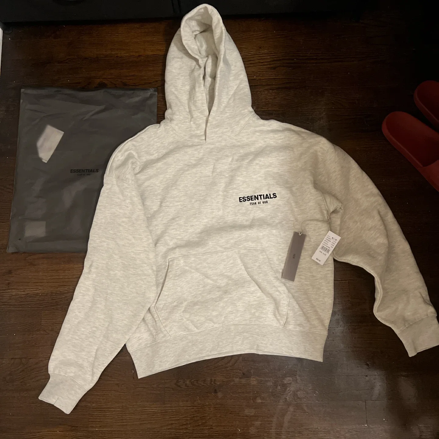 Essentials Fear of God Hoodie - Light Oatme - Size S