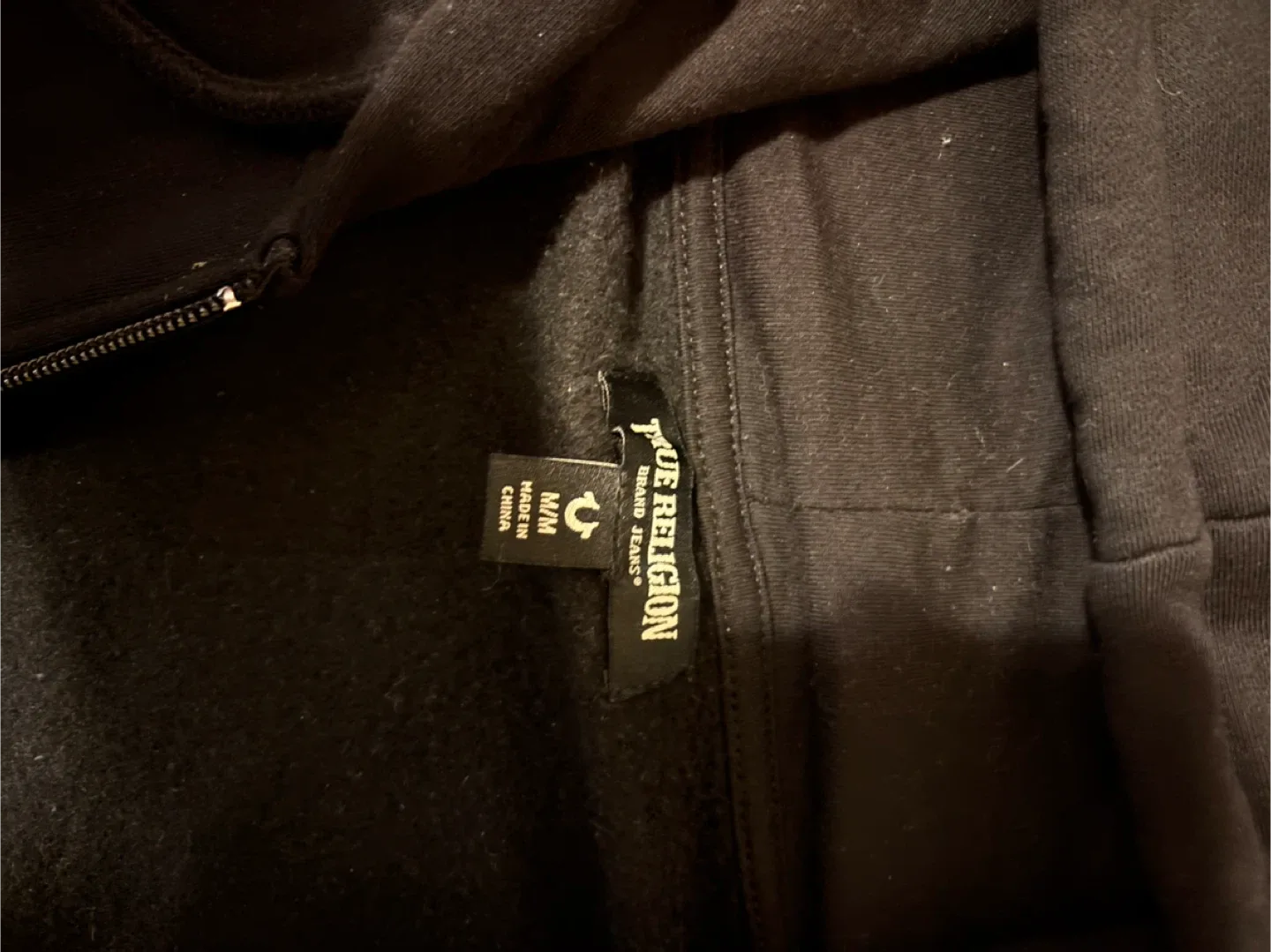 True Religion TR Gradient Zip Hoodie - Black, M image indicator(4)