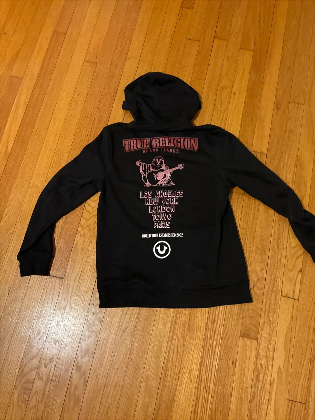 True Religion TR Gradient Zip Hoodie - Black, M image indicator(2)