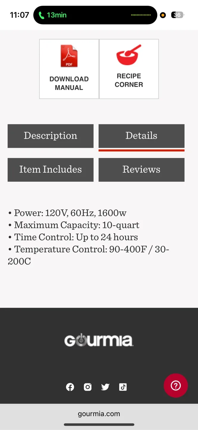 Gourmia Dual Basket Air Fryer image indicator(6)