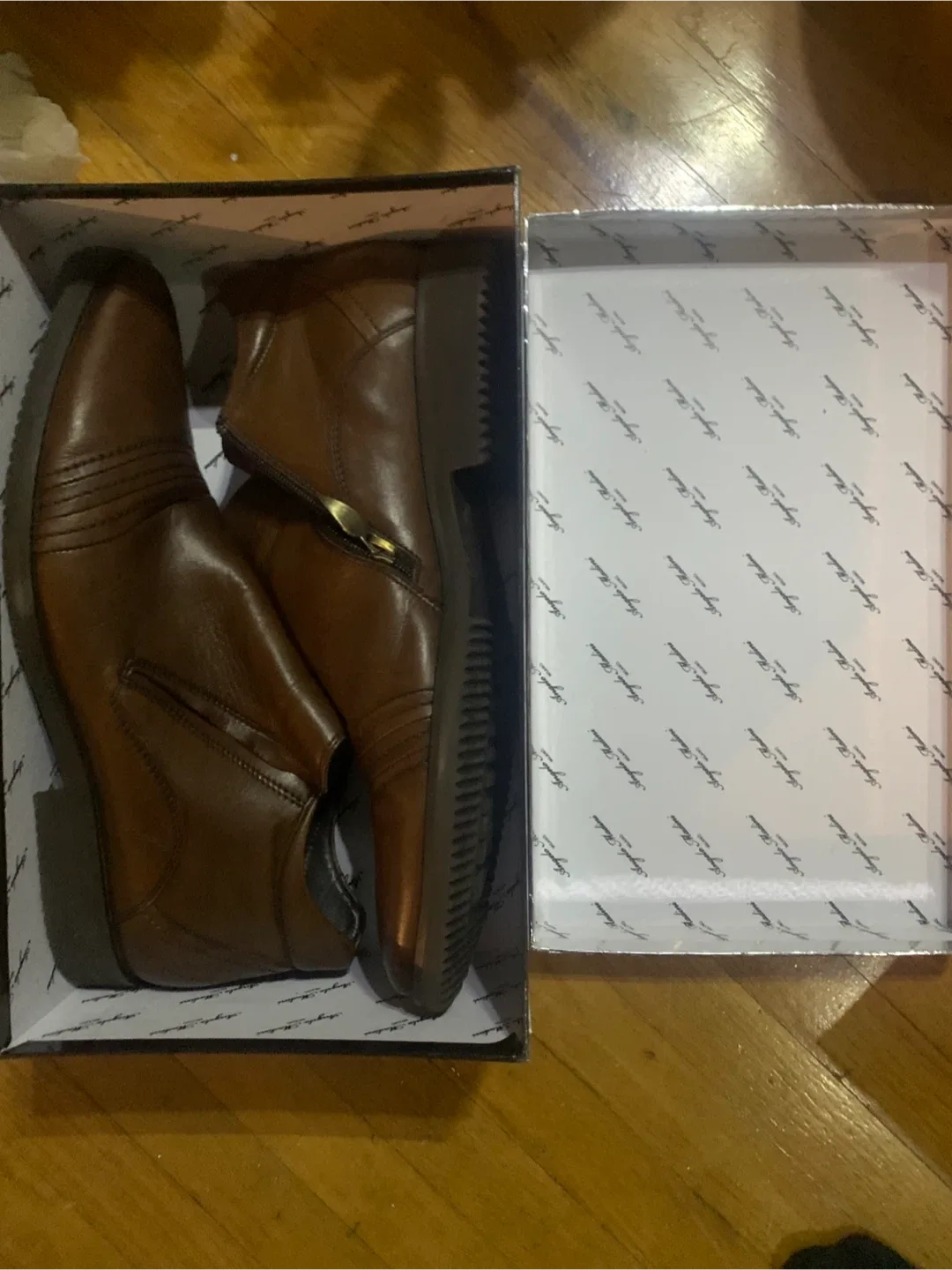 Angelo Madini Milano Brown Leather Boots (Size 44) image indicator(4)