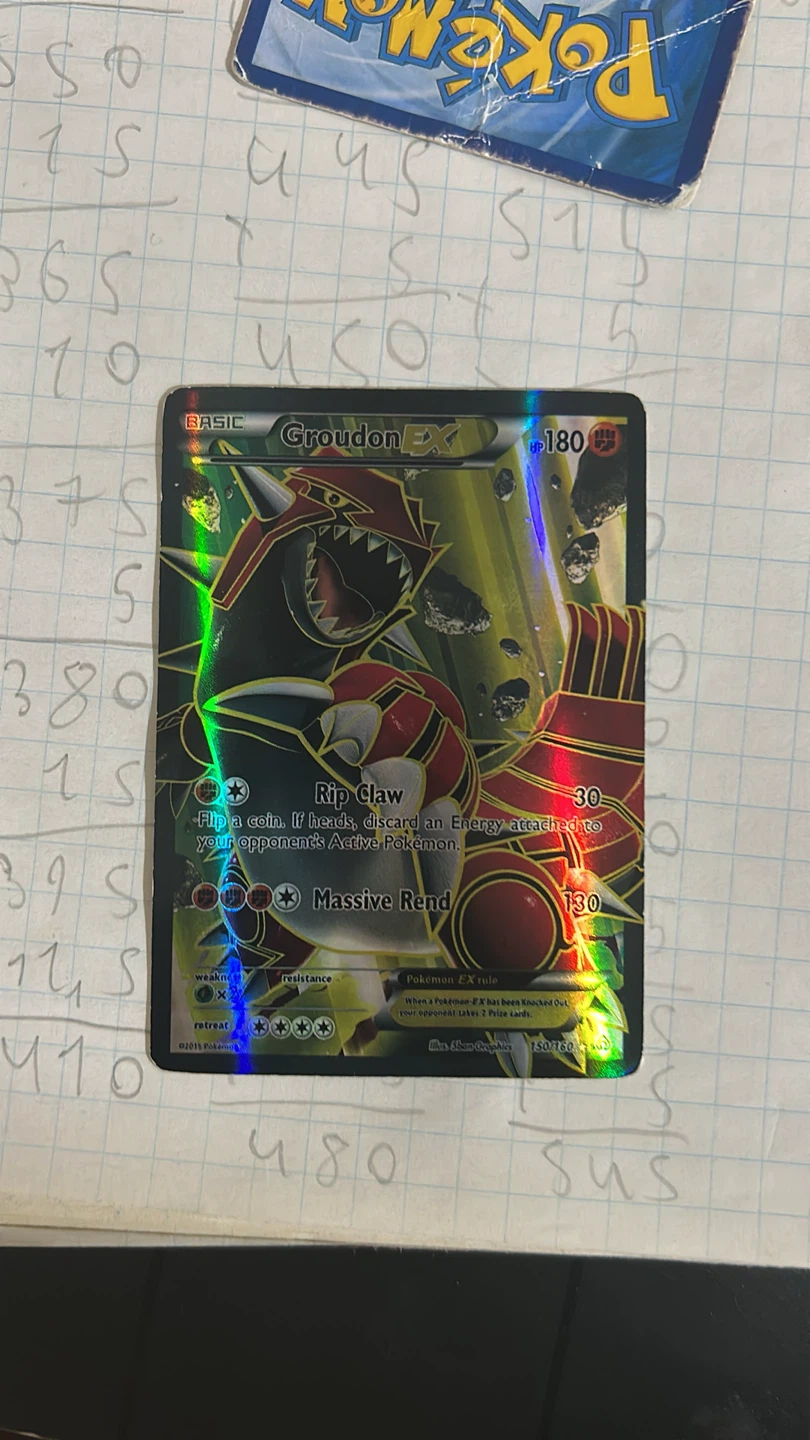 Groudon EX Pokemon Card 150/160