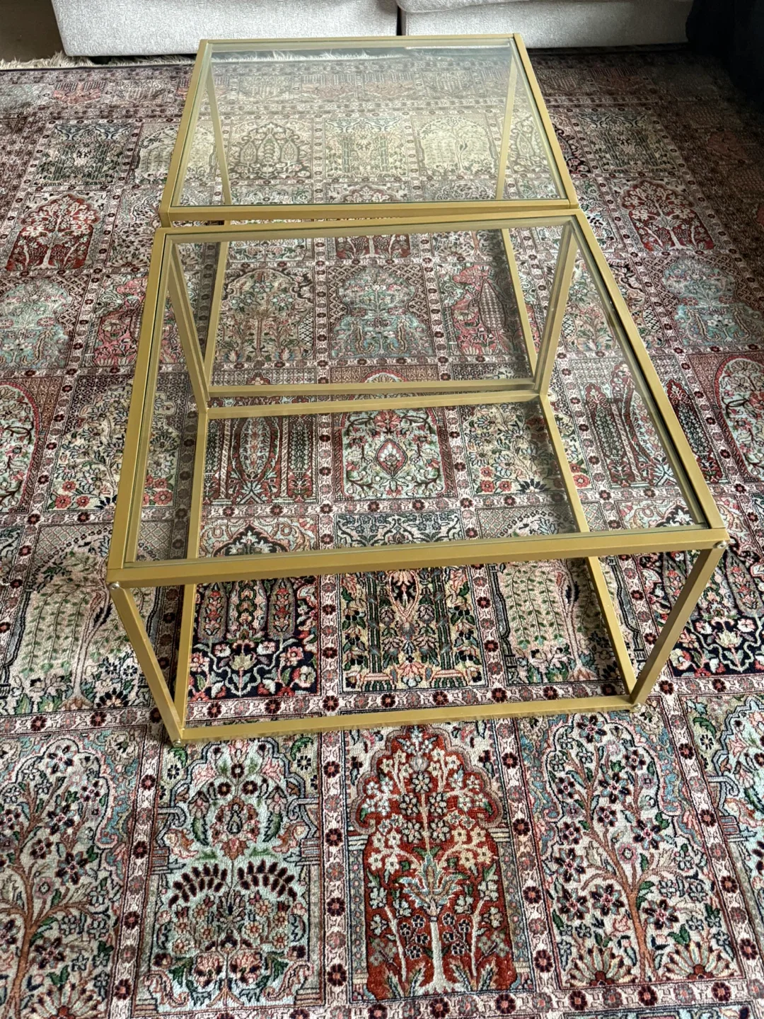 Brand New Gold & Glass Coffee Tables image indicator(2)