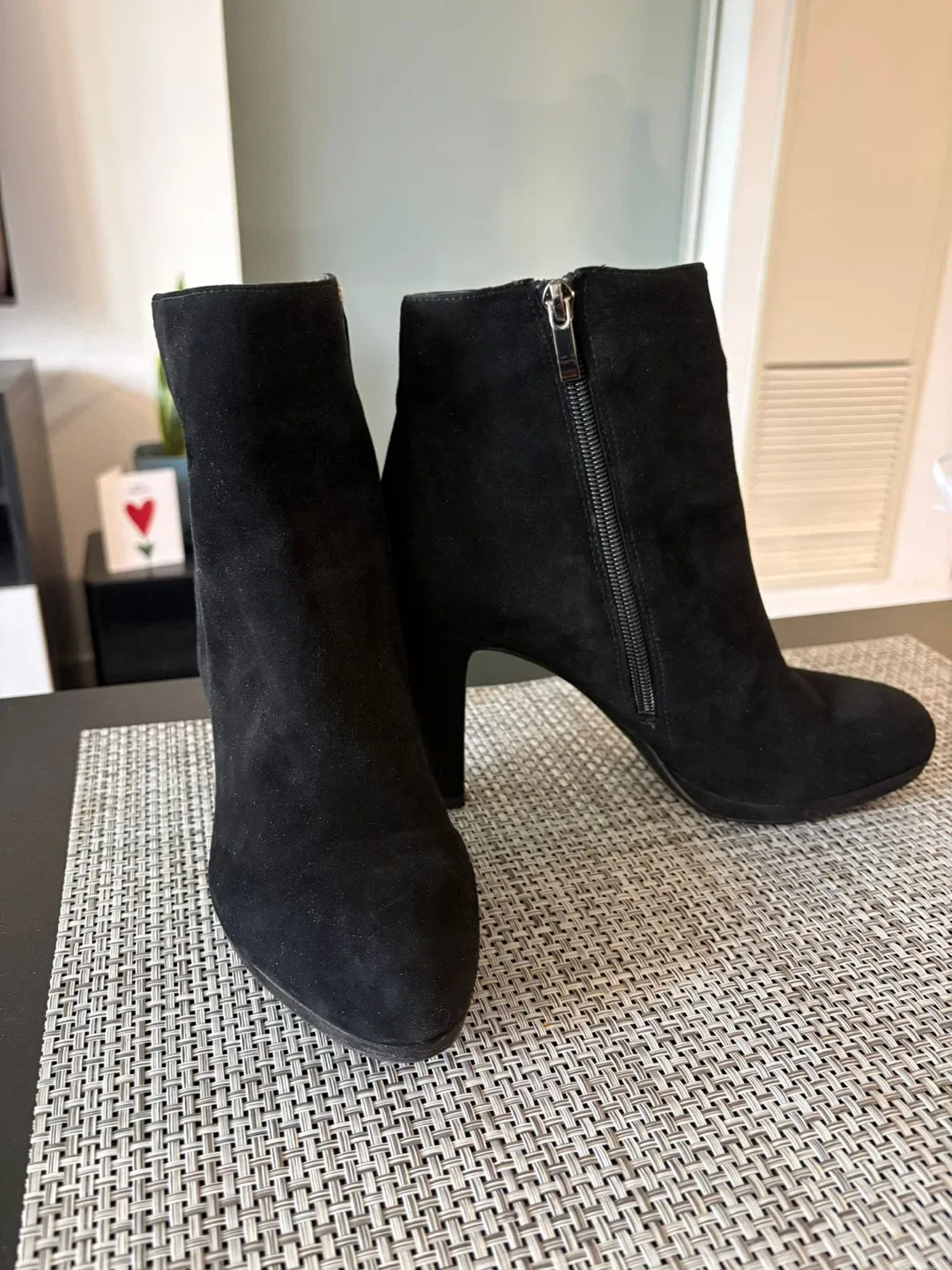 Franco Sarto Tipton Black Suede Ankle Boots - Size 7.5 image indicator(2)