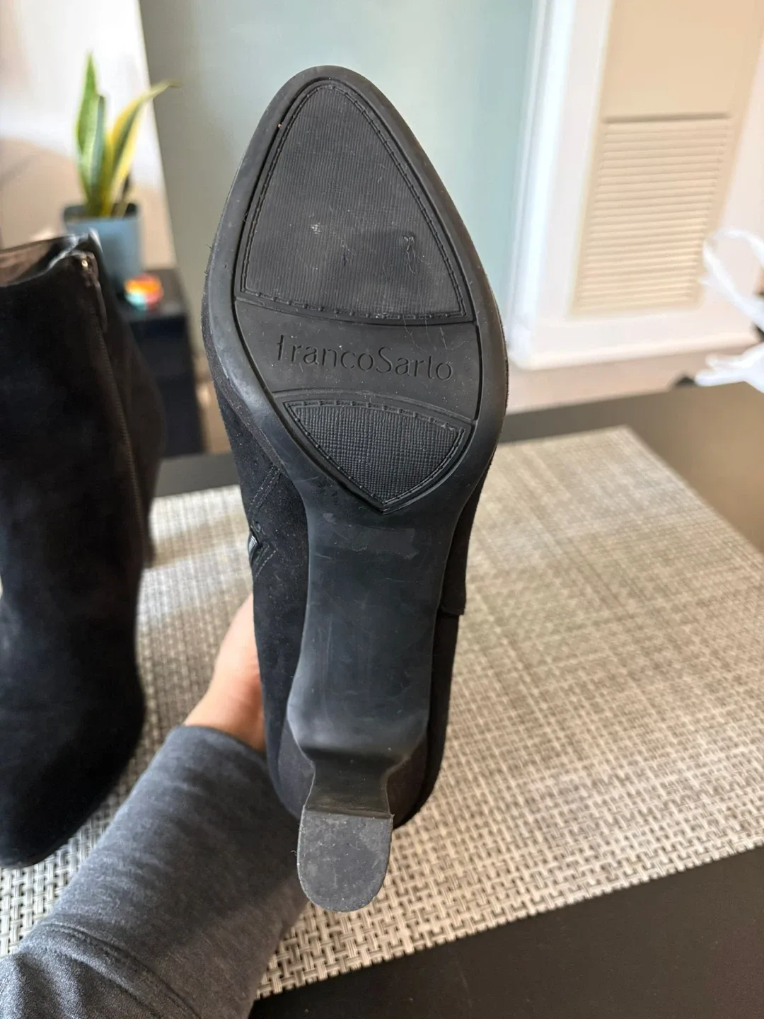 Franco Sarto Tipton Black Suede Ankle Boots - Size 7.5 image indicator(3)