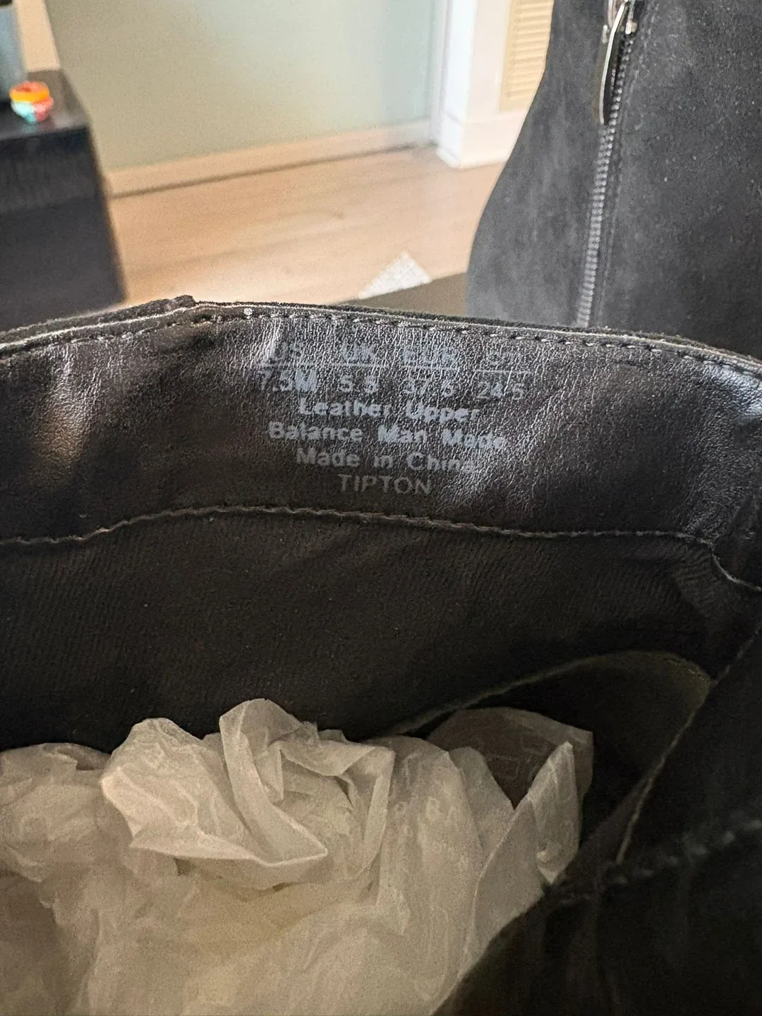 Franco Sarto Tipton Black Suede Ankle Boots - Size 7.5 image indicator(4)