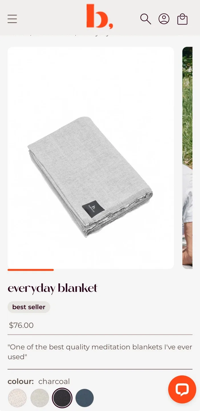 B Halfmoon Everyday Blanket - 60"x80" Cotton Blanket