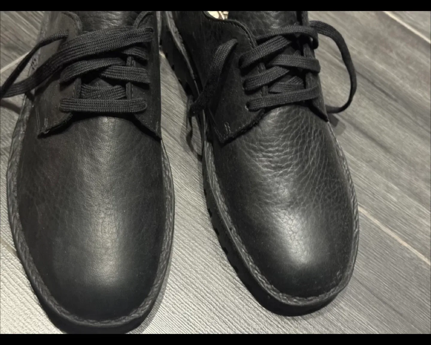 Clarks Desert Rock Lo Black Leather, Size 7.5 image indicator(5)