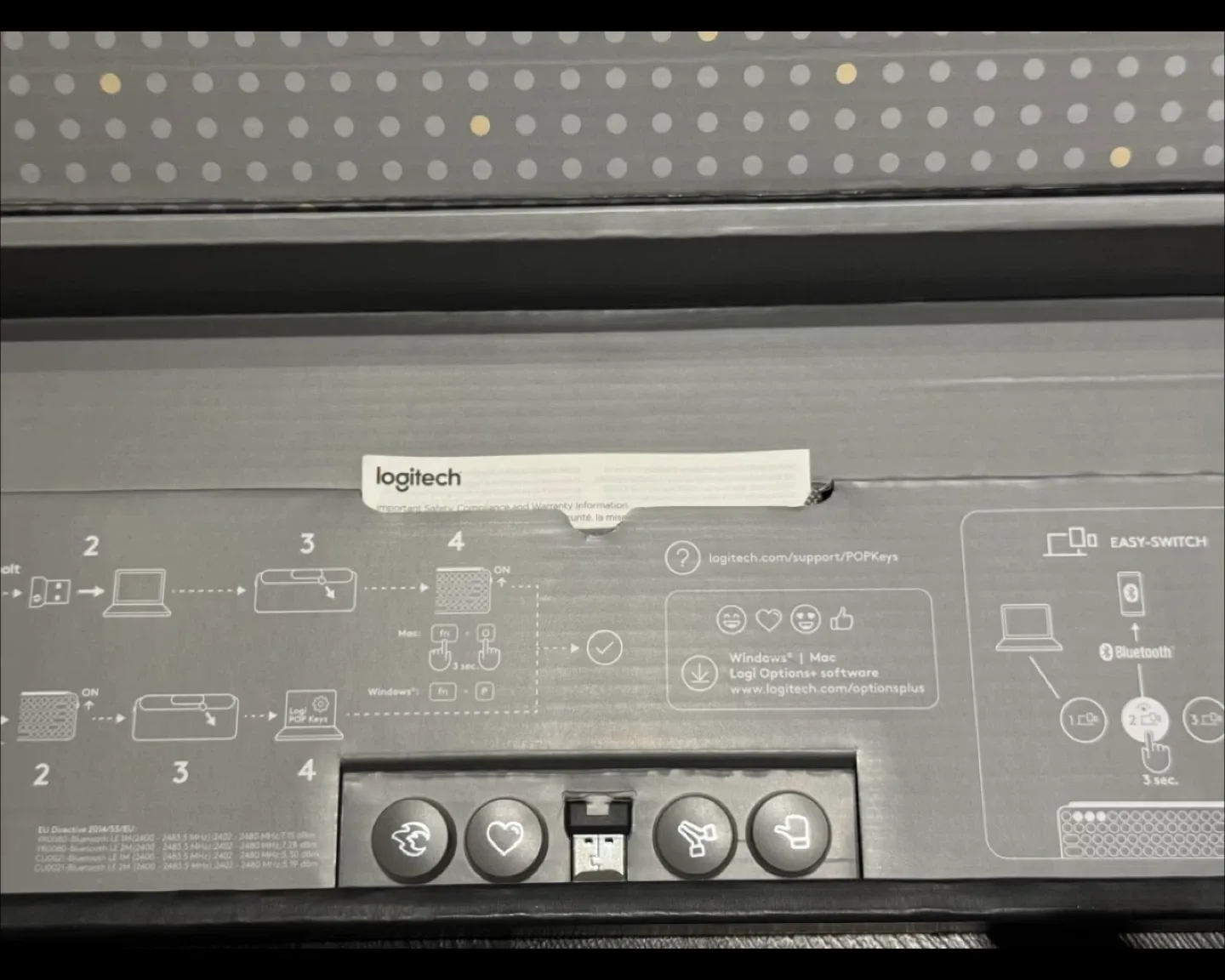 Logitech POP Keys Mechanical Wireless Keyboard image indicator(5)