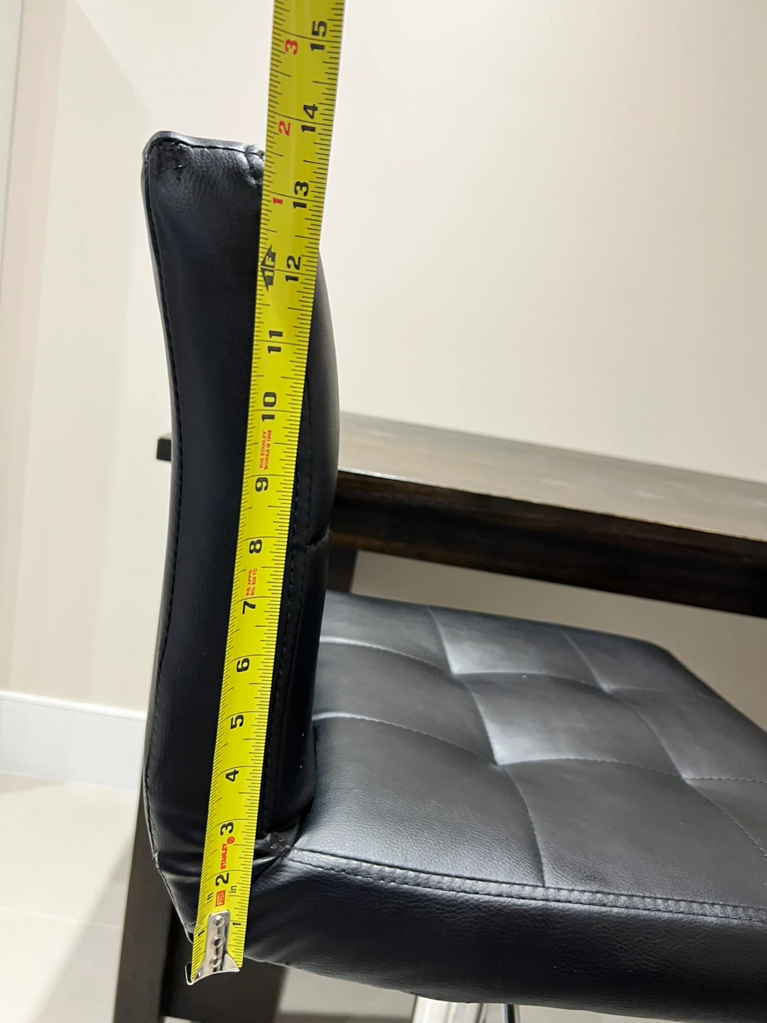 Black Adjustable Height Bar Stools - Set of 2 - photo 3