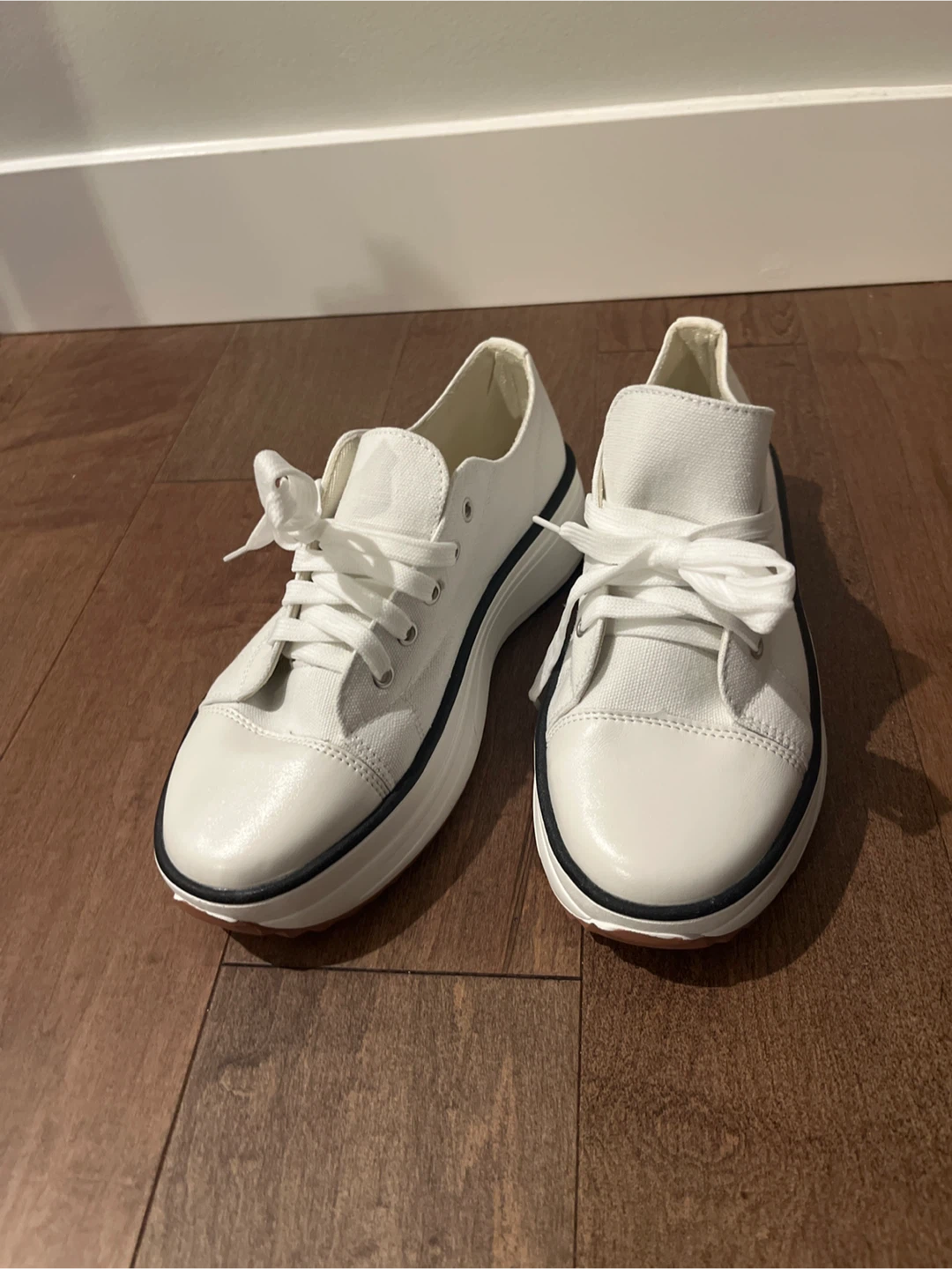 White Platform Sneakers