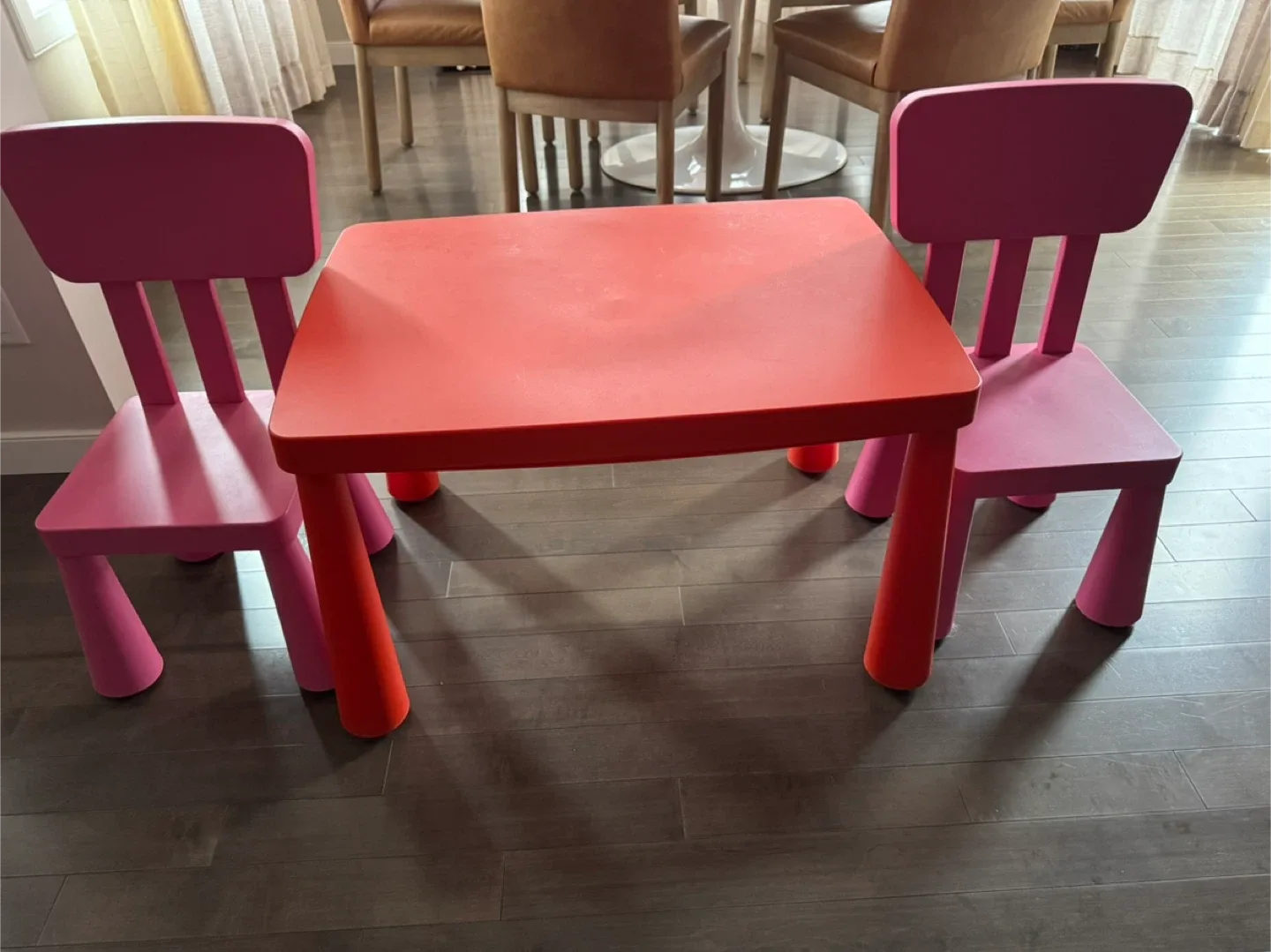 IKEA LÄTT Children's Table with 2 Chairs