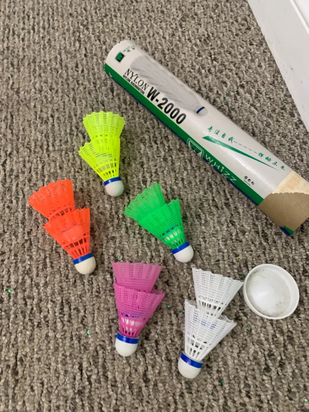 10 Badminton Shuttlecocks - sports equipment