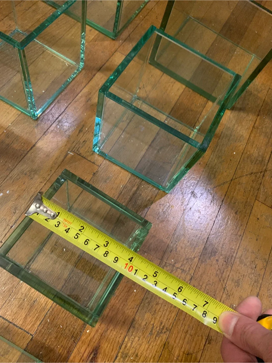 2 big , 2 medium , and 2 small Small Glass Display Cubes image indicator(4)