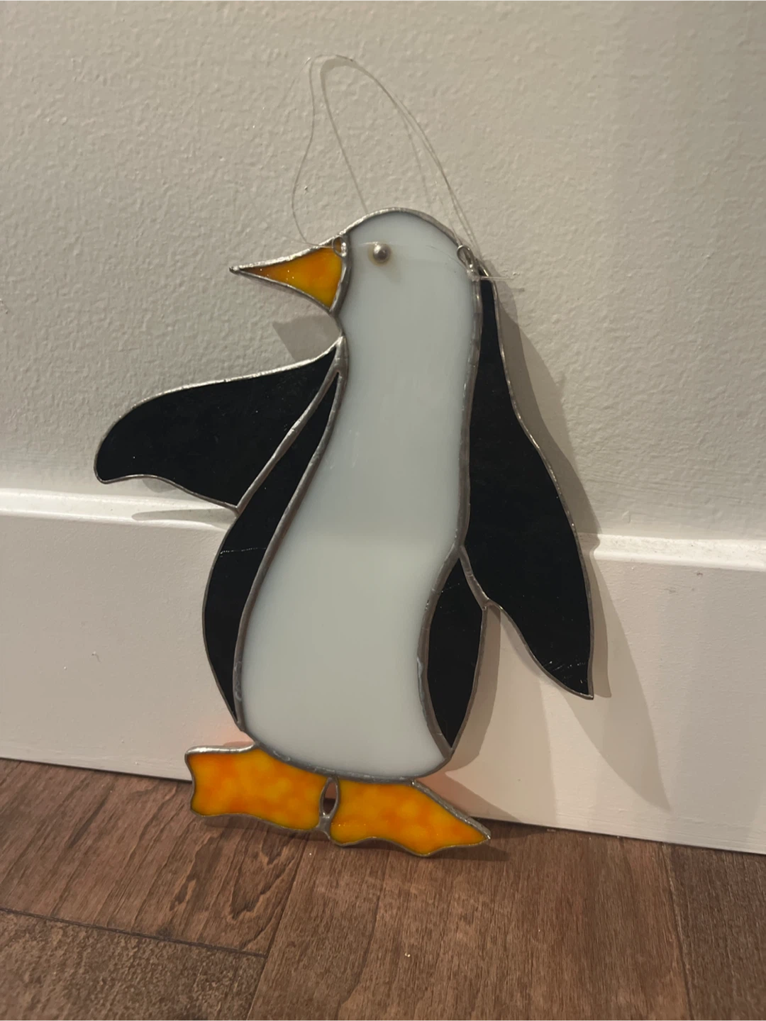 Stained Glass Penguin Ornament - photo 2