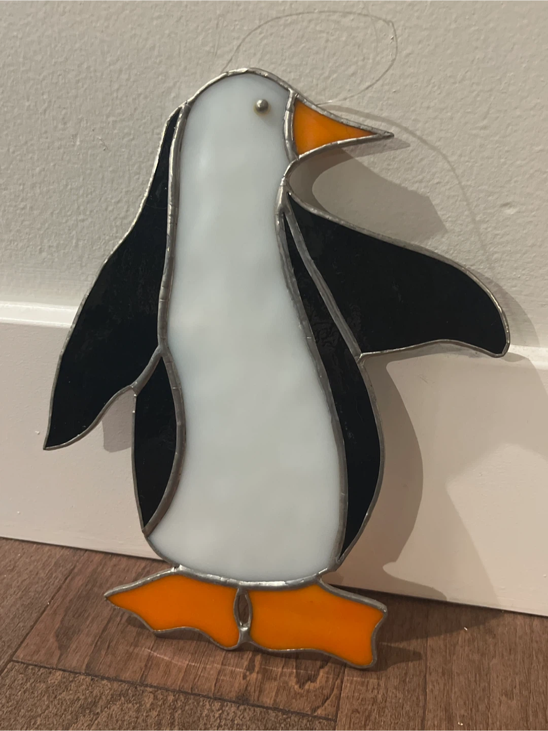 Stained Glass Penguin Ornament