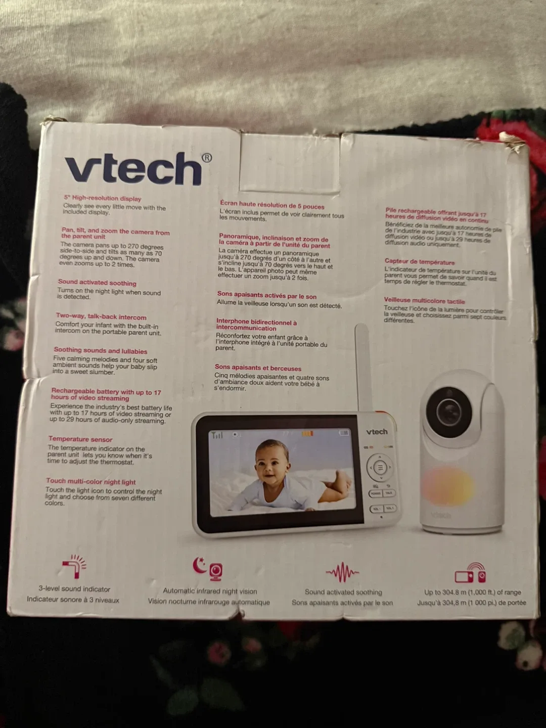 VTech VM5267 Pan & Tilt Video Baby Monitor - New in Box! image indicator(2)