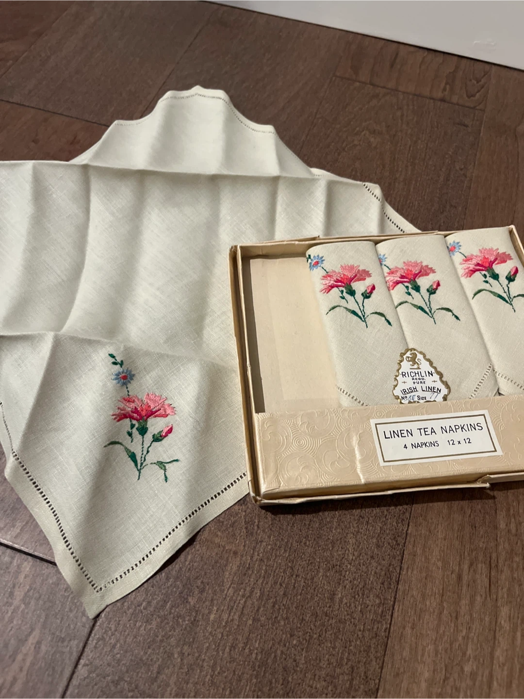 Richlin Irish Linen Tea Napkins - Set of 4 - photo 2
