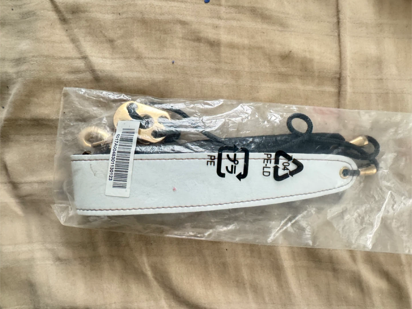 New White Leather Saxophone Neck Strap