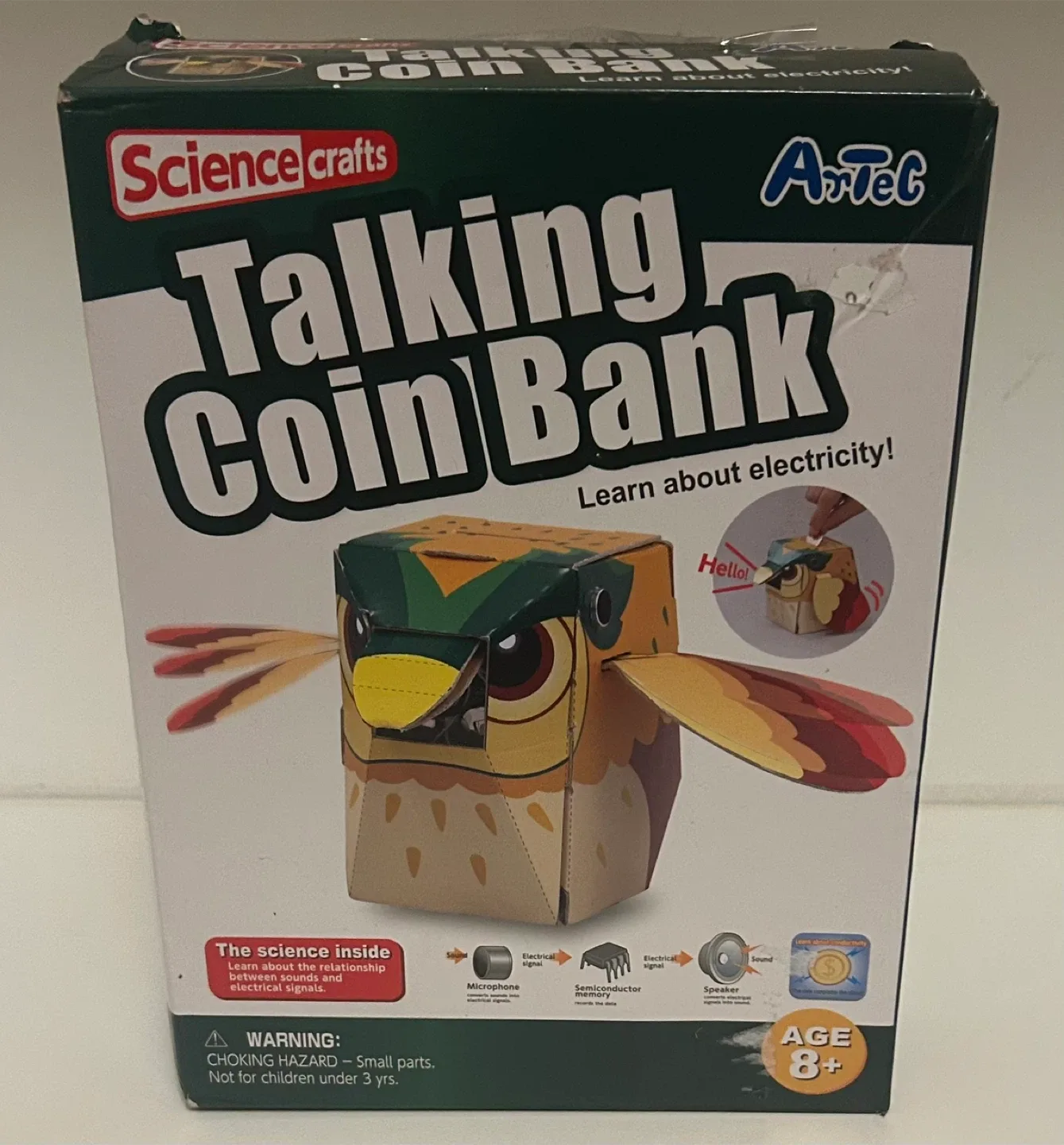 Science Crafts Talking Coin Bank - New in Box!