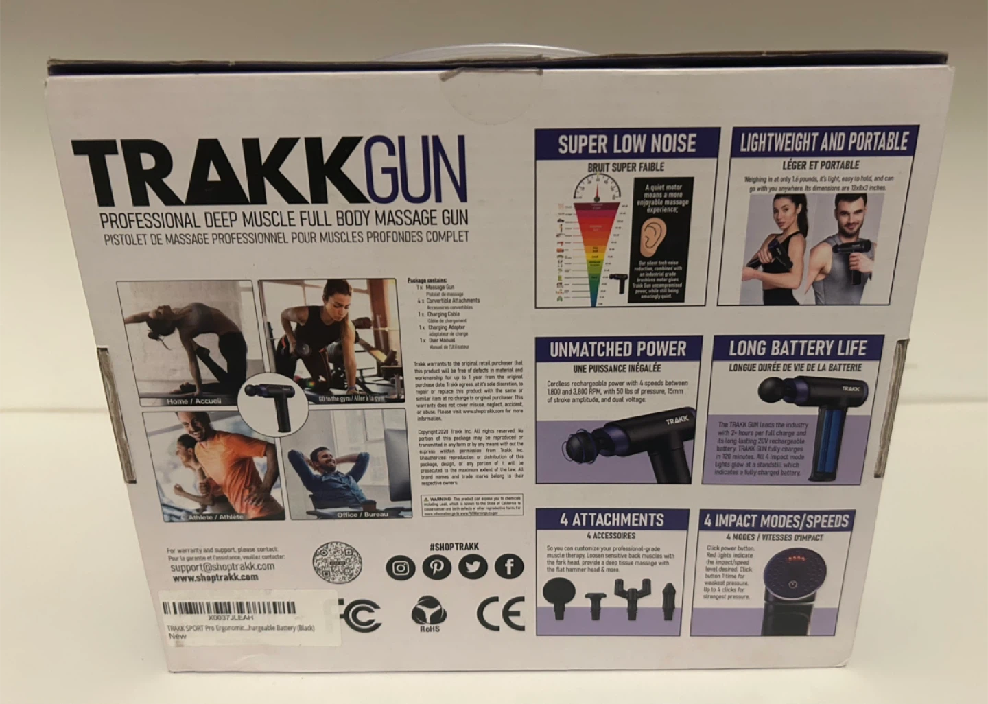 TRAKK Gun Professional Deep Muscle Full Body Massage Gun - photo 2