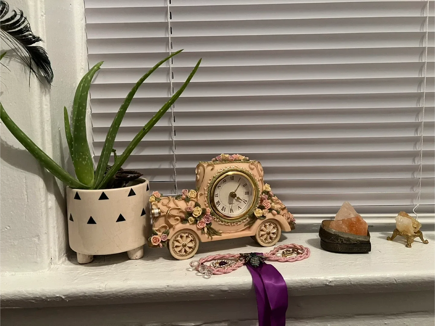 Floral Vintage Clock image indicator(4)