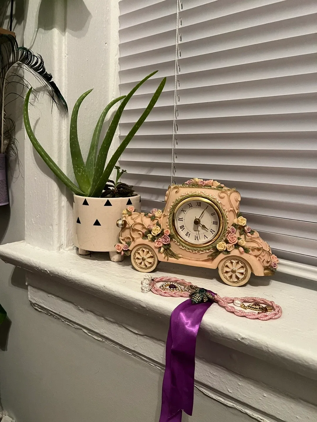 Floral Vintage Clock image indicator(5)