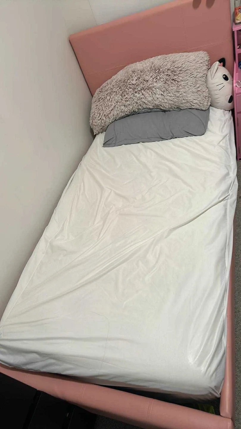 Chase Pink Vegan-Leather Twin Bed image indicator(2)