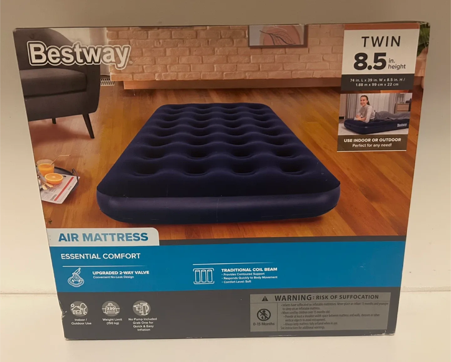 Bestway Twin Air Mattress - Essential Comfort