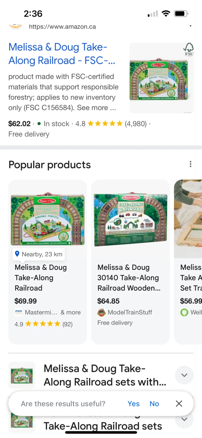 Melissa & Doug Take-Along Railroad Set - New - photo 3