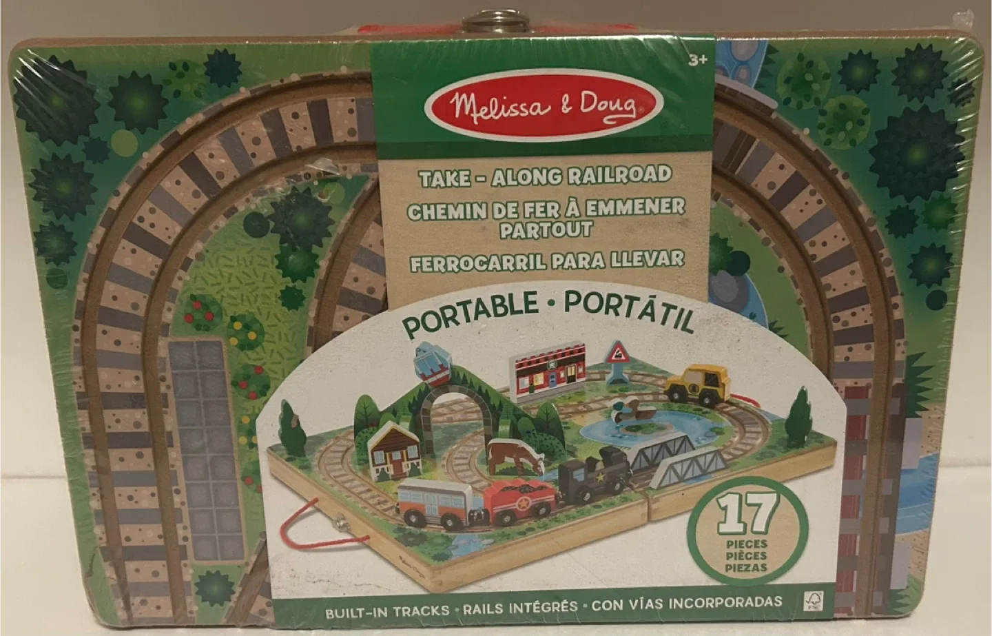 Melissa & Doug Take-Along Railroad Set - New