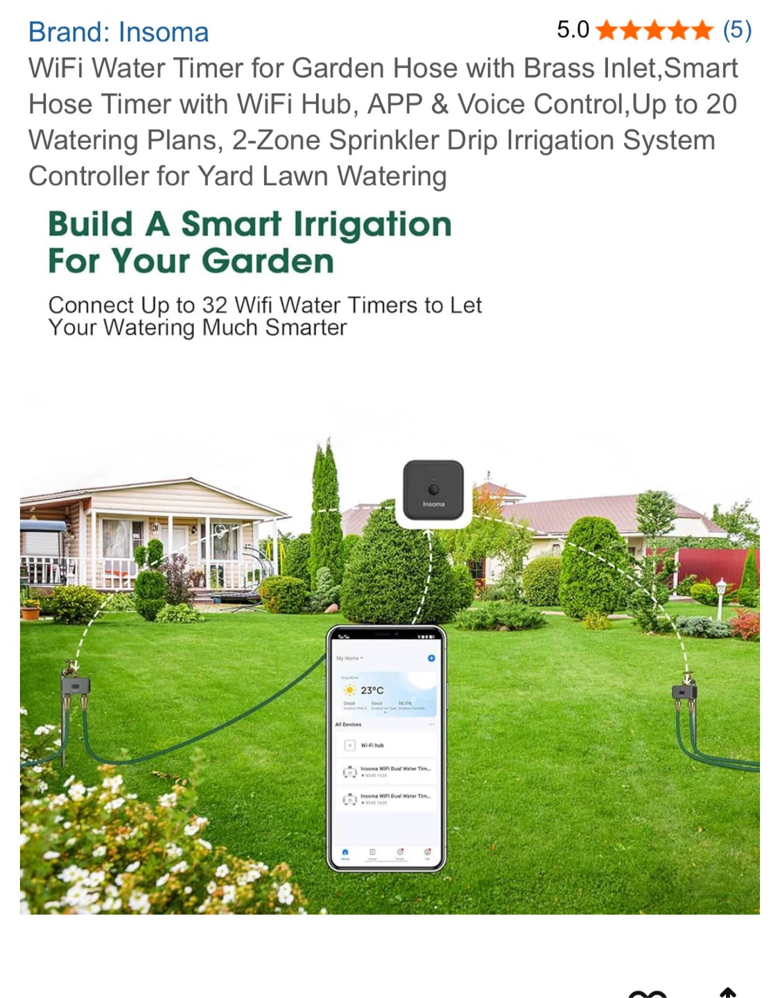 Insoma WiFi Water Timer for Garden Hose - photo 4