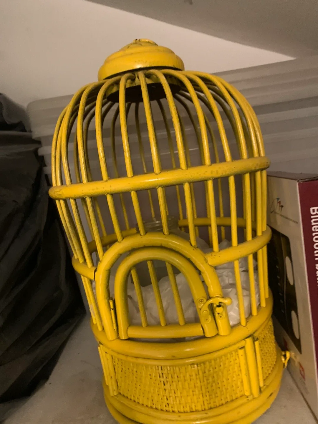 Yellow Decorative Bird Cage image indicator(2)